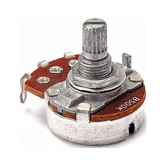 COOPHYA B500k Long Knurled Split Shaft Guitar Potentiometers 1Pack Control for Upgrading Guitars