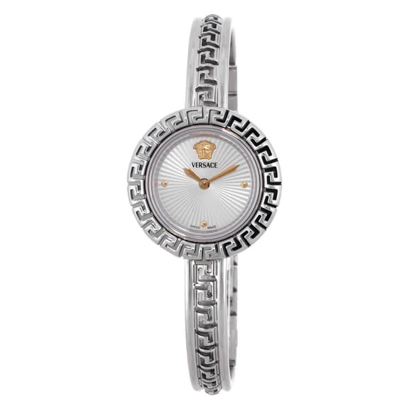 Versace La Greca Quartz Silver Dial Ladies Watch VE8C00324