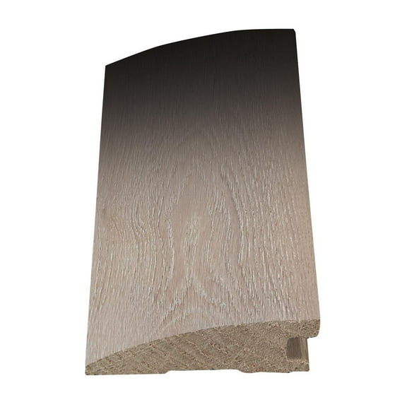 Flush Reducer - 5/8" Thick x 2" Wide x 78" Long Solid Wood European White Oak - For Flooring Color Pacific Fog