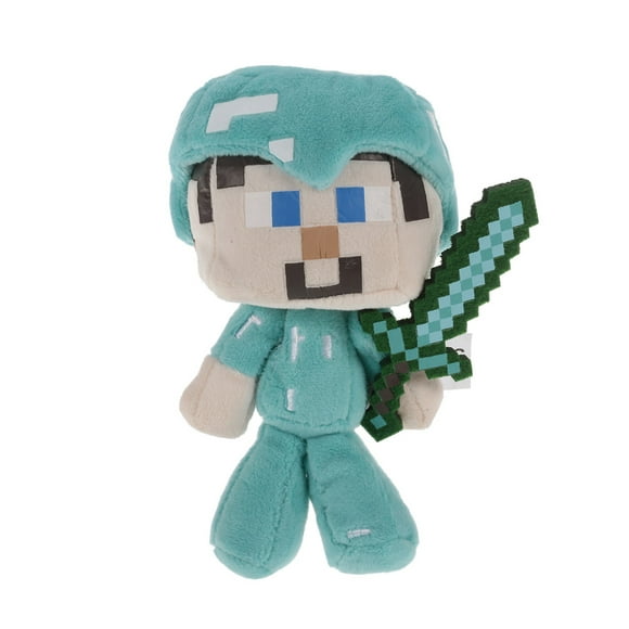 Yeacher Minecraft Diamond Steve Plush Stuffed Toy Best Gift for Child and Collectors