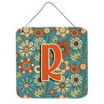 thumbnail image 4 of Carolines Treasures CJ2012-DDS66 Letter D Flowers Retro Blue Wall or Door Hanging Prints 6HX6W multicolor, 4 of 7