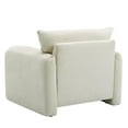 thumbnail image 4 of Pemberly Row Modern Cream Colored Chenille Oversized Armchair, 4 of 7