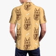 thumbnail image 6 of Cauagu German Shepherd Dog Print Men's Polo Shirts, Short-Sleeve Polo Shirts for Men Performance Golf Shirt Athletic Casual Collared T-Shirt-Small, 6 of 8