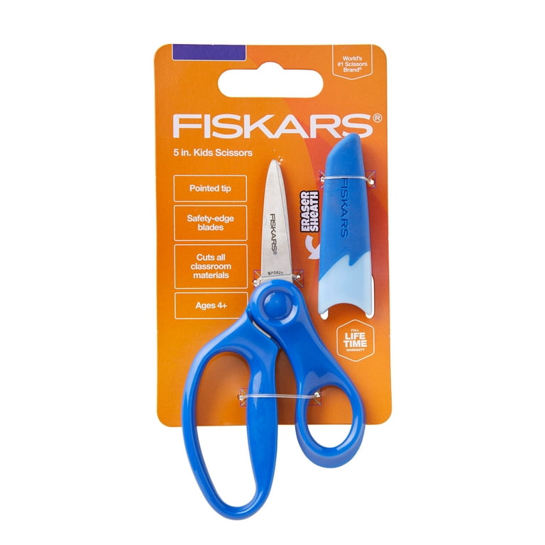 Fiskars 5 Pointed-tip Kids Scissors w/Blade Sheath