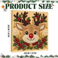thumbnail image 3 of Adorable Elk Gem Art Kit, DIY Bead Mosaic with Wooden Frame, Christmas Rhinestone Craft Painting, Fun Holiday Decor Set for Kids & Adults, Brown, 1 Pack, 3 of 8