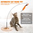 thumbnail image 2 of Juguete interactivo para gatos JXFUKAL con base estable de madera, 2 of 8