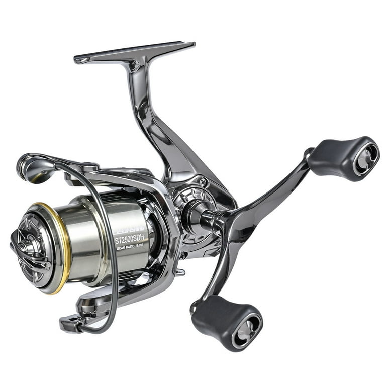 Dual Handle Spinning Reel 5.2:1 Gear Ratio 7+1 Bearing Left Right Hand Fishing Reel, Size: ST1500SDH