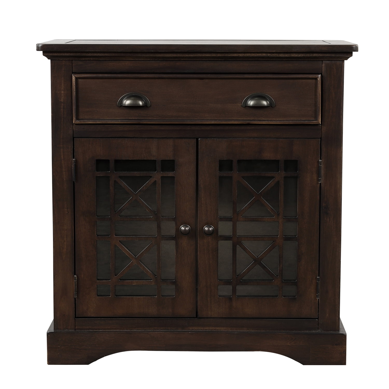 Kepooman Retro Wooden Storage Cabinet with 2 Doors & Big Drawer for Home Office, 29" L x 14.7" W x 29.5" H, Espresso Kepooman Retro Wooden Storage Cabinet with 2 Doors & Big Drawer for Home Office, 29" L x 14.7" W x 29.5" H, Espresso