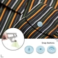 thumbnail image 4 of Botones De Ropa 50 botones de botón a presión para ropa de bebé, color azul claro, 4 of 4