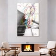 thumbnail image 2 of Elephant Stock Piano Performance Wall Art - Vertical Multi Panel Canvas - Living Room Wall Decor - Music Multi Panel - White And Gray Decor By Ashvin Harrison - 48" x 74", 2 of 8