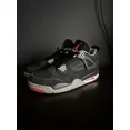 thumbnail image 2 of N I-K-E A i r-Jor-dan 4 Retro Black Cement Bred 2012 Size 9.5, 2 of 6
