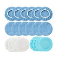 thumbnail image 1 of FlyFlise 20 Pcs Bonnets Tampon 5-6 Pouces Ensemble de Bonnets Cirés 12 Microfibre 4 Laine, 1 of 6