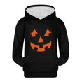 thumbnail image 6 of KAUOD Youth Cotton Pumpkin Hoodies Thick Warm Fleece Halloween Pullover Hoodie Sweatshirts Teen Kids Girls Oversized Tops, 6 of 8