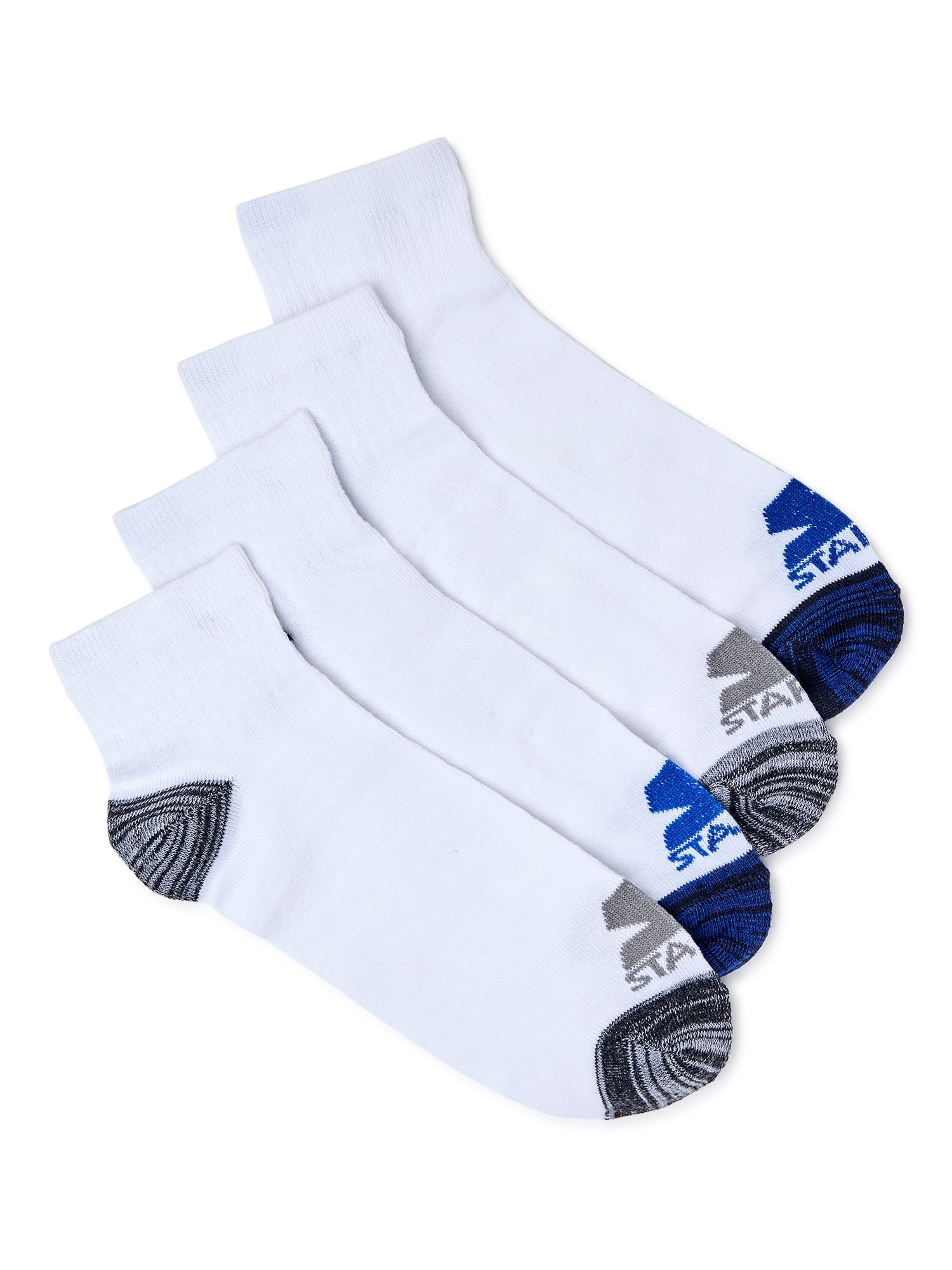 Starter Men's Starter Marled Dri-Star Quarter Socks, 4-Pack