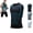 Black, variant on Evolv V-Boost V2 Compression Shirt Men, 60s Quick Drying, Feel The Power of Confidence, Energy & Strength, Build a Toned Body