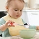 thumbnail image 4 of Juego de tenedor y cuchara de acero inoxidable con mango de silicona - Diseño adorable de cerdo para niños, utensilios de 6,8" para niños pequeños, 4 of 4