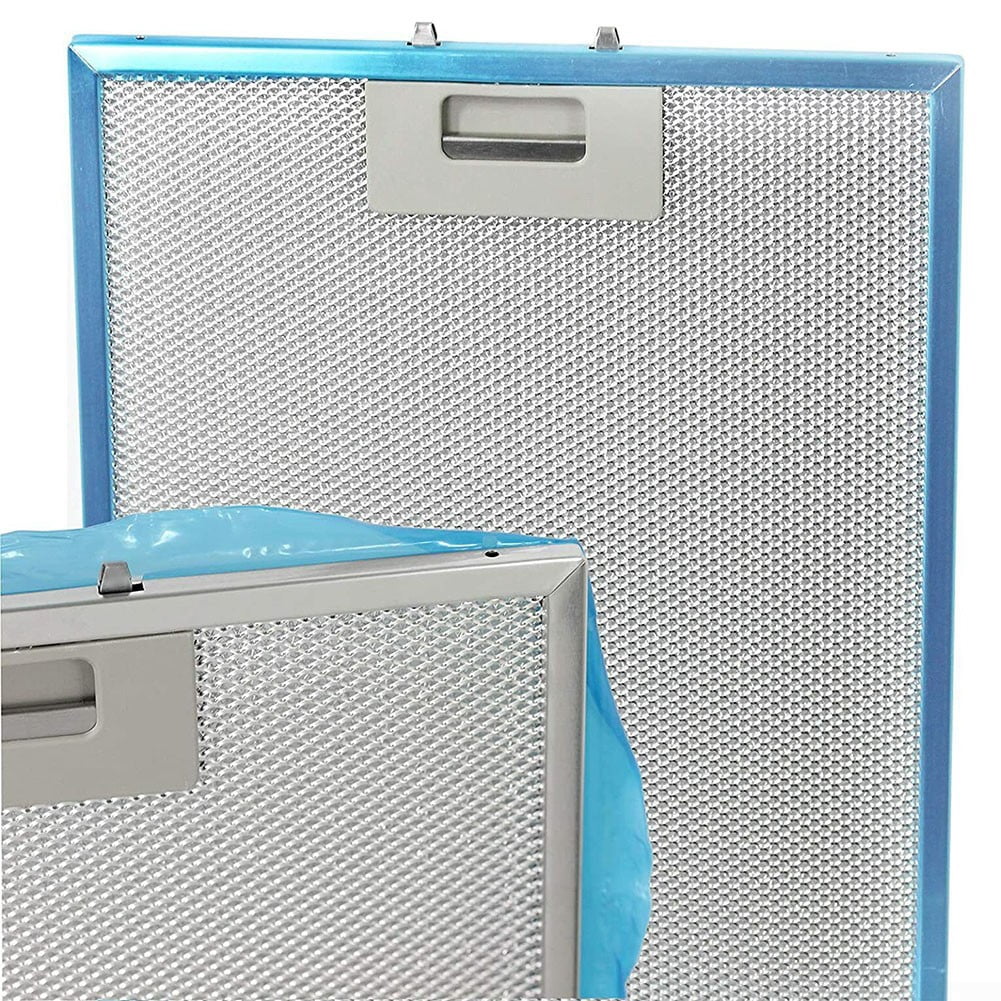 Silver Range Hood Filter Metal Mesh Extraction Ventilation Filter 350 X 285 X 9mm, 5 Layers Of Aluminized Grease, Better Filtering, Necessary For Kitchen