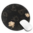 thumbnail image 2 of ZNDUO 2 Pack Round Mouse Pad Vintage Line Rose 7.9" Small Non-Slip Rubber Gaming Mousepad Desk Mat for Home Office, 2 of 7
