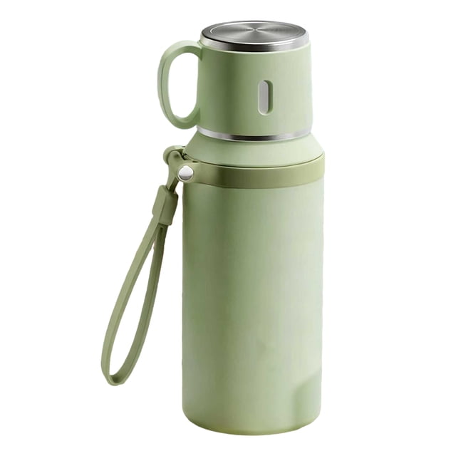 Botella de agua de acero inoxidable con infusor de té, recipiente de vacío de doble pared, a prueba de fugas, portátil, 600 ml, vaso de café aislado para bebidas frías y calientes.