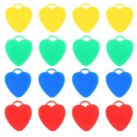 PBPBOX 16pcs Heart Balloon Weights Plastic Heavy Balloon Weights Prevent Floating Parties