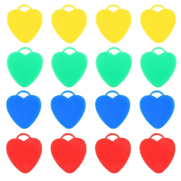 PBPBOX 16pcs Heart Balloon Weights Plastic Heavy Balloon Weights Prevent Floating Parties