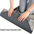 thumbnail image 3 of Green Leaf Pattern Hot Yoga Mat Towel Non Slip for Hot Yoga - Quick-Drying Yoga Mat Cover with 4 Corner Pockets with Travel Bag - Hot Yoga Towel Non Slip 74"x26", 3 of 6