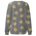 thumbnail image 5 of Bmisegm T-Shirt à Manches Longues pour Femmes, Imprimé, Décontracté, Gris m, 5 of 5