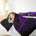 thumbnail image 4 of Manfei Cartoon Console Queen Comforter Set,Modern Video Game Bedding Sets,Purple Black Bedding Comforter Set For Boys Teens,Super Cozy Room Decor Reversible,3pcs, 4 of 8
