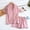 Pink, variant on Women Crepe Summer Thin Soft Seersucker Lapel Short Sleeved Shorts Loving Home Wear Pajamas Set Jumpsuit Pajamas for Women Women Pajamas Set Pajamas Shop Store Plaid Pajama Set for Women Women Pajamas