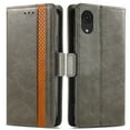 thumbnail image 3 of Case for Samsung Galaxy A03 CORE Cover Leather Wallet Folio Case Book Design Flip Magnetic Closure - Grey, 3 of 5