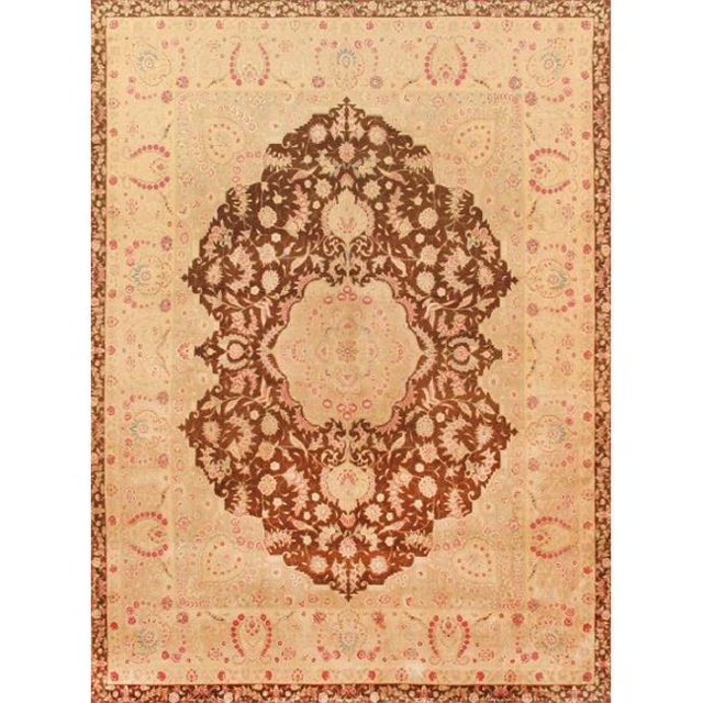 Pasargad 030143 Hand-Knotted Lambs Wool Area Rug - 8 ft. 7 in. x 11 ft. 4 in.