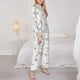 thumbnail image 3 of Balery Cute Koala Conjunto de Pijama con Estampado para Mujer, Conjunto de Dos Piezas con Manga Larga, Ropa de Dormir Suave con Bolsillos, Pijamas Cómodos-X-Large, 3 of 7