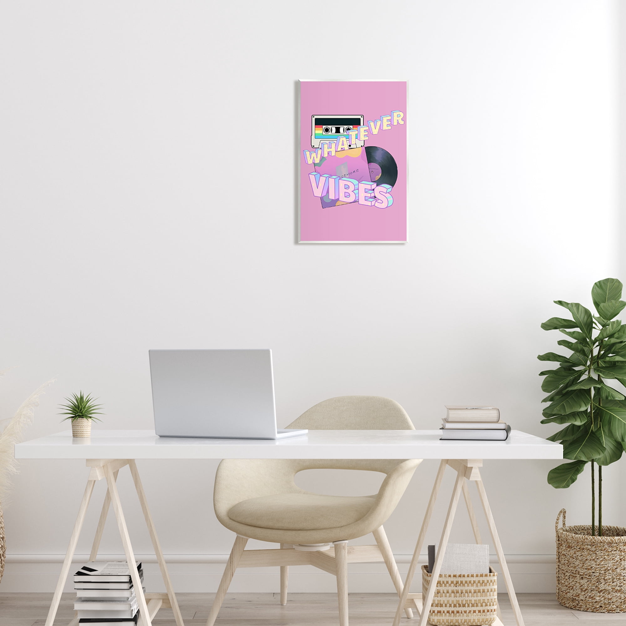 Stupell Industries Whatever Vibes Retro Cassette Religious Painting Unframed Art Print Wall Art