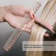 thumbnail image 2 of 2Pcs Salon Hair Comb with Scale Professional Barber Hairdressing Space Aluminum Comb Metal Hair Cutting Comb, 2 of 5