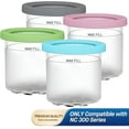 thumbnail image 5 of For NC299AMZ & NC300s Series Ice Cream Makers, BPA-Free & Dishwasher Safe, Pints with Lids 2 Pack - Assorted Colors, 5 of 7