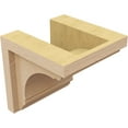 thumbnail image 5 of 6"W x 6"D x 6"H Wide Warren Rough Cedar Woodgrain TimberThane Corbel, Primed Tan, 5 of 6