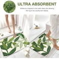 thumbnail image 5 of LivebyCare Absorbent Plush Green Leaf Microfiber Bath Rug, 19.5" x 31.5", 5 of 5