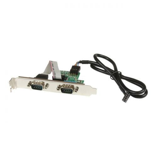 StarTech.com Internal USB Motherboard Header to 2 Port Serial RS232 Adapter, (New)