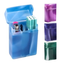 ACDANC Cigarette Case With Compartments Portable Plastic Cigarette Storage Case Box