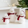 thumbnail image 5 of Christmas Plush Snowman Doll Tabletop Decorations for Home Kitchen Xmas Holiday Party Decor, 5 of 5