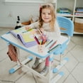 thumbnail image 6 of Mount-It! Kids Desk and Chair Set, Blue, 6 of 11