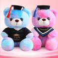 thumbnail image 4 of 12 estilos 23cm nuevo Dr. Bear peluche de juguete de peluche suave colorido oso Animal muñecas graduación regalos de cumpleaños para niños niñas, 4 of 5