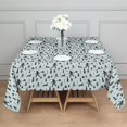 thumbnail image 3 of Light Blue Bigfoot and Tree Pattern Square Tablecloth,Waterproof Square Table Cover,Wipeable Spillproof Washable Table Cover for Home Kitchen Party Decor 42"X42"(107x107cm), 3 of 6
