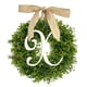 thumbnail image 1 of Teissuly Green Simulation Leaf Wreath 26 Letters Leaf Bow Hanging Decoration Home Front Door Decoration Teissuly WER202311216491, 1 of 2