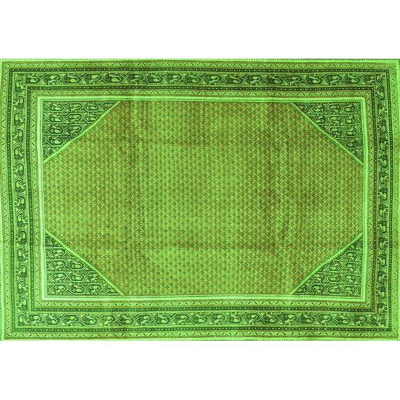 Ahgly Company Indoor Rectangle Persian Green Traditional Area Rugs, 3' x 5'
