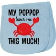 thumbnail image 2 of Inktastic My Poppop Loves Me Baby Burp Cloth, 2 of 3