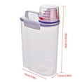 thumbnail image 2 of 2 Pieces Rice Container Cereal Grain cereal dispenser box Storage Box with Cap 2kg Moisture-proof Rice Plastic Dispenser, 2 of 8