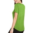 thumbnail image 2 of Hat and Beyond Women's Rounded Hemline Exercise Top Tunic Athleisure Yoga T Shirt, 2 of 6