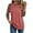 Watermelon Red-plus size tops, variant on FNFYFH 3/4 Sleeve Tops for Women Plus Size Color Block Workout T Shirts Baseball Style Raglan Shirts Summer Casual Basic Tees