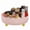 Pink, variant on 360° Rotating Cosmetic Organizer, Large Black & Gold Perfume Storage Box